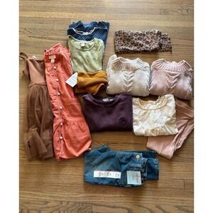 Cat & Jack Jessica Simpson Roxy Girls 4T XS 4 5 NWT Clothing Lot 11pc Bundle